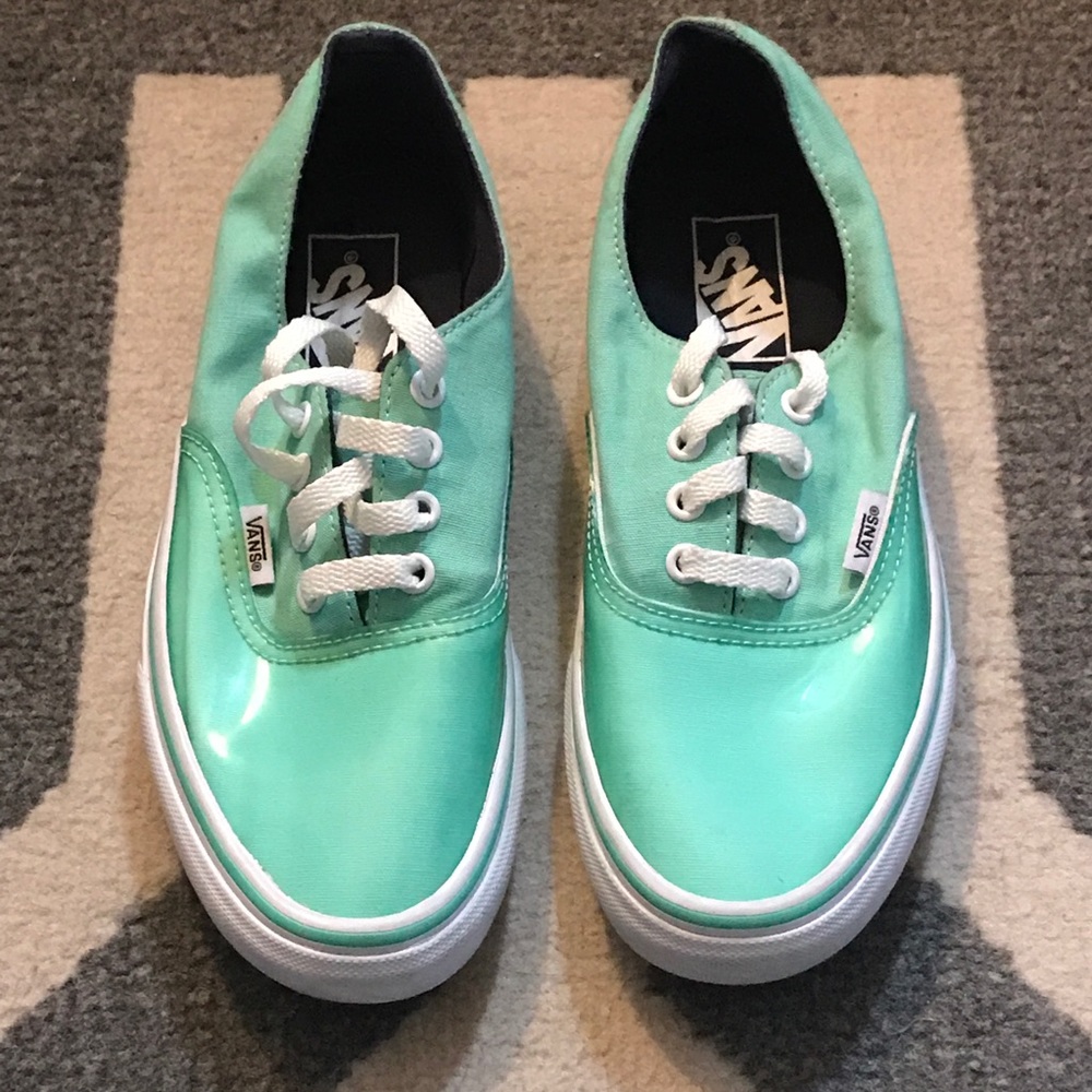 Seafoam Vinyl Tip Authentic Style Vans